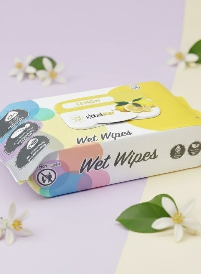 Globalstar Lemon Wet Wipes – 120pcs x 3, Alcohol-Free Moist Towelettes for Gentle Skin Care - Image 5